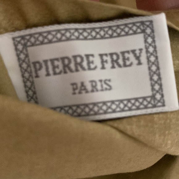 Large euro shams by Pierre Frey new paisley khaki all cotton price is for 3 new - Picture 2 of 4